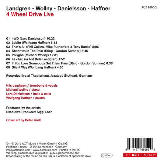 4 Wheel Drive. Live - CD Audio di Nils Landgren - 2