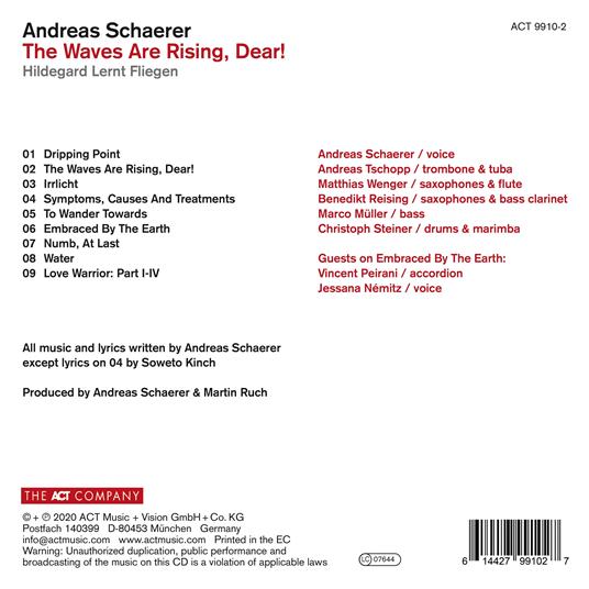 The Waves Are Rising, Dear! - CD Audio di Andreas Schaerer - 2