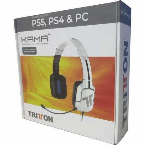 Bianco TRITTON KAMA + auricolare compatibile PS5, PS4, XBOX, PC - 5