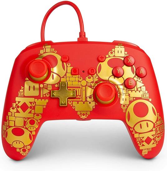 PowerA Enhanced Wired Oro, Rosso, Giallo USB Gamepad Nintendo Switch