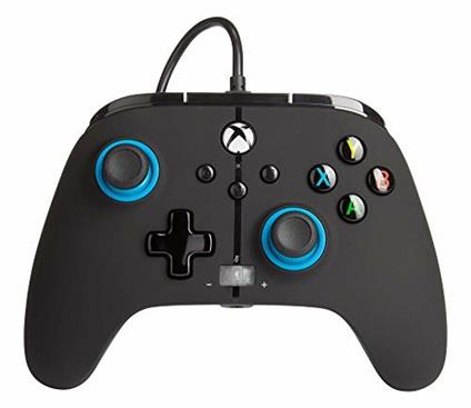 Controller cablato avanzato PowerA per Xbox – Note blu, gamepad, controller per videogiochi cablato, controller di gioco, Xbox Series X S