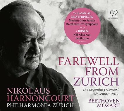 Farewell From Zurich - CD Audio di Nikolaus Harnoncourt