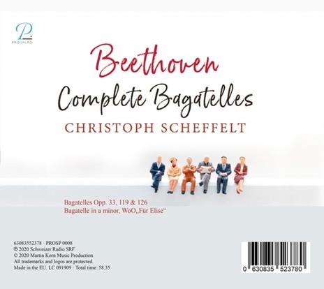 Beethoven. Complete Bagatelles & Fur Elise - CD Audio di Christoph Scheffelt - 2