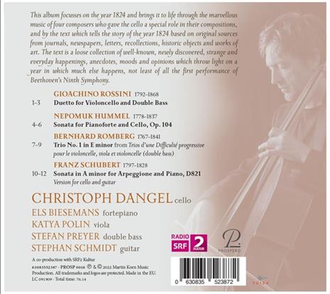 1824 - A Year Reflected In The Music - CD Audio di Christoph Dangel - 2
