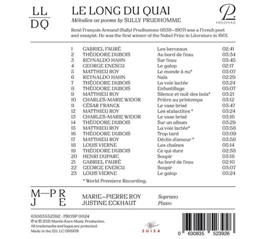 Le Long Du Quai - CD Audio di Marie-Pierre Roy - 2