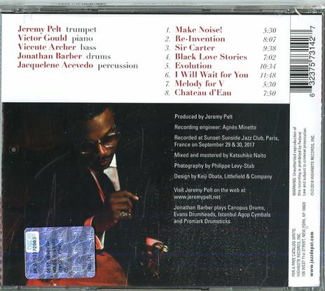Noir en rouge. Live in Paris - CD Audio di Jeremy Pelt - 2