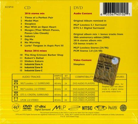 Three of a Perfect Pair - CD Audio + DVD di King Crimson - 2