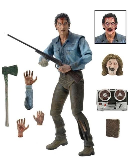 Action Figure Ash 18Cm da Collezione Ultimate Version Dal Film La Casa Evil Dead 2 Neca Originale - 3