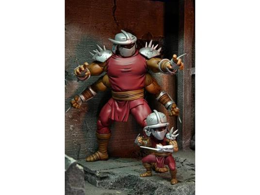 Tartarughe Ninja (mirage Comics) Action Figura Shredder Clone & Mini Shredder (deluxe) 18 Cm Neca