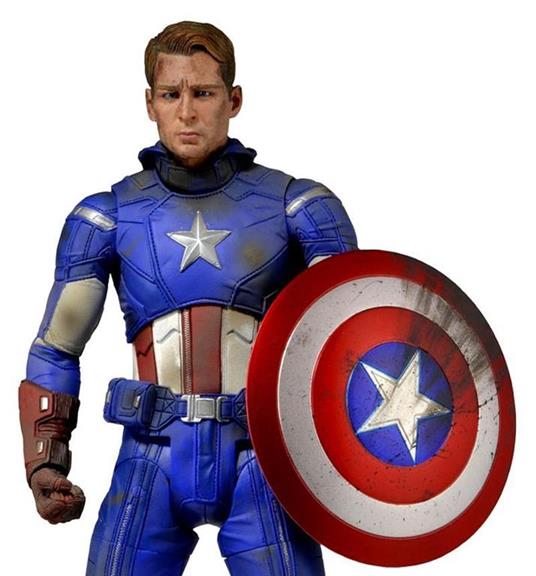 Marvel Avengers Unmasked Captain America 50 Cm 1:4 Scale Battle Damaged