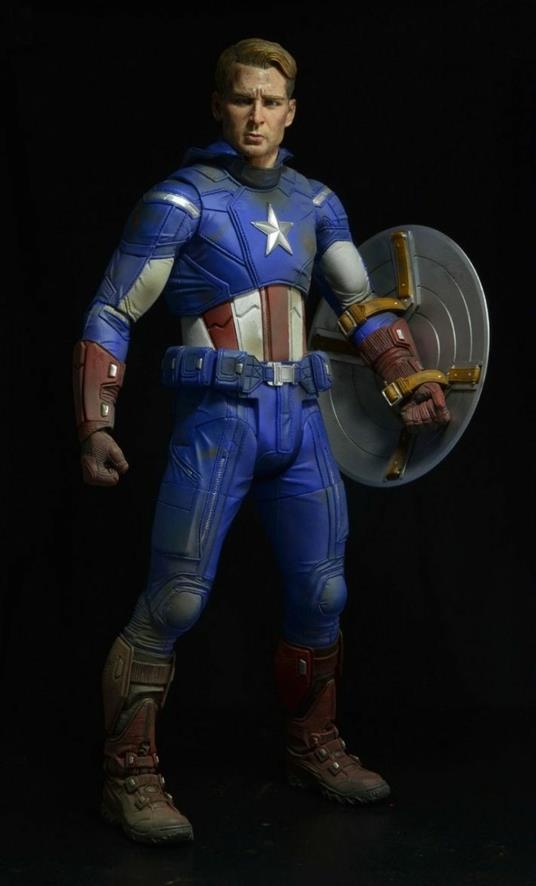 Marvel Avengers Unmasked Captain America 50 Cm 1:4 Scale Battle Damaged - 4