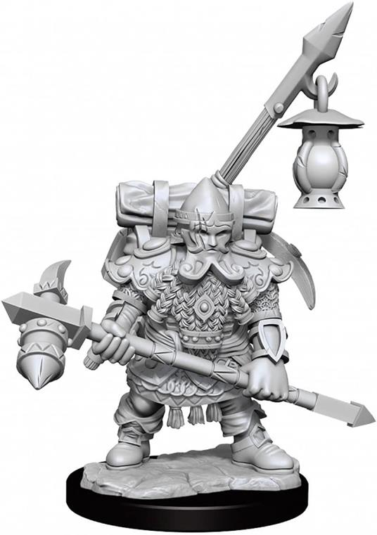 Dungeons & Dragons Frameworks Miniature Model Kit Dwarf Fighter Male