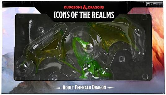 D&D Icons of the Realm Premium Statue Adult Emerald Dragon 36 cm - 3