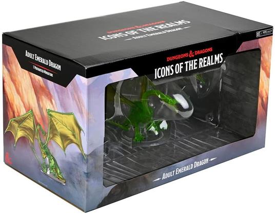 D&D Icons of the Realm Premium Statue Adult Emerald Dragon 36 cm - 4