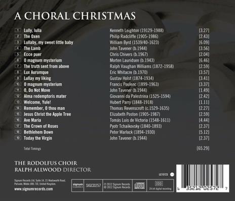 A Choral Christmas - CD Audio di Rodolfus Choir - 2