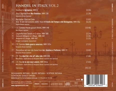 Handel in Italy vol.2 - CD Audio di Georg Friedrich Händel - 2