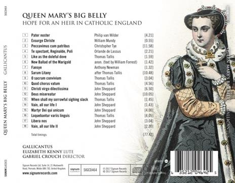 Queen Mary's Big Belly - CD Audio di Gallicantus - 2