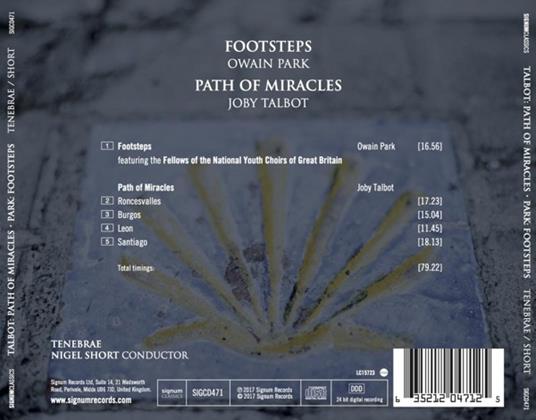 Path of Miracles - CD Audio di Tenebrae,Nigel Short - 3