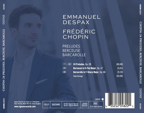 Preludi - Berceuse - Barcarola - CD Audio di Frederic Chopin,Emmanuel Despax - 2