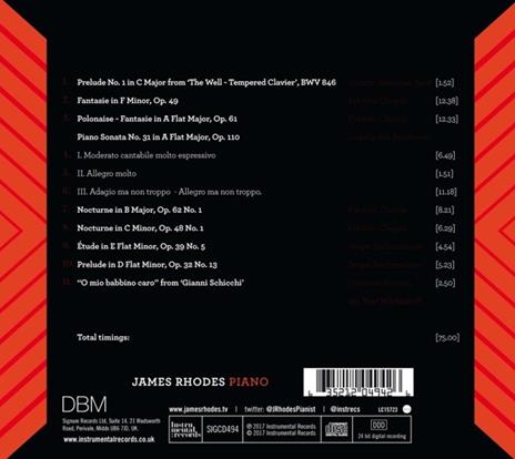 Fire on All Sides - CD Audio di James Rhodes - 2