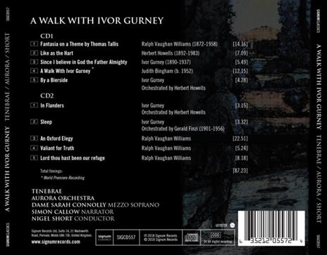 A Walk With Ivor Gurney - CD Audio di Tenebrae - 2