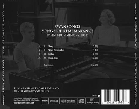 Songs Of Remembrance - CD Audio di Elin Manahan Thomas - 2