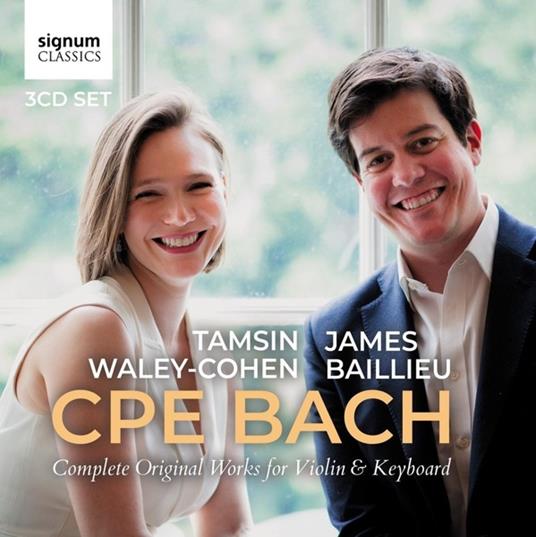 C.P.E. Bach. Complete Works For Violin And Keyboard - CD Audio di Tamsin & James Baillieu Waley-Cohen