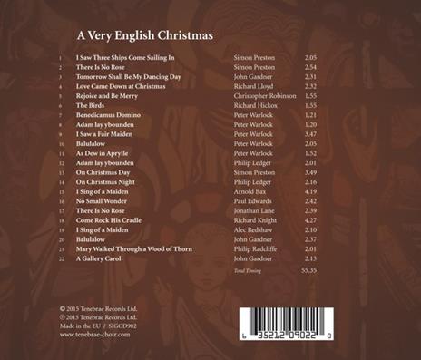 A Very English Christmas - CD Audio di Tenebrae - 2