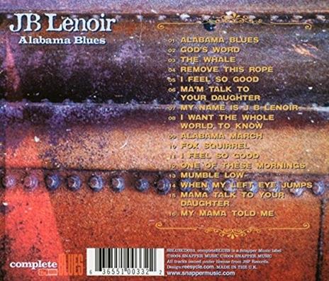 Alabama Blues - CD Audio di J.B. Lenoir - 2