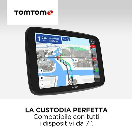 TomTom Custodia in pelle per navigatore satellitare TomTom 7'' (ad esempio  TomTom GO Discover e TomTom GO Expert - TomTom - Telefonia e GPS | IBS