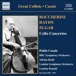 Concerto per violoncello / Concerto per violoncello / Concerto per violoncello / Kol Nidrei - CD Audio di Luigi Boccherini,Edward Elgar,Franz Joseph Haydn,Ernest Bloch,Sir Adrian Boult,Landon Ronald,Pablo Casals,London Symphony Orchestra,BBC Symphony Orchestra