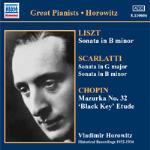 Sonata in Si minore / Sonate per pianoforte / Mazurke n.27, n.32 - Studi op.10 n.4, n.5 - CD Audio di Frederic Chopin,Franz Liszt,Domenico Scarlatti,Vladimir Horowitz