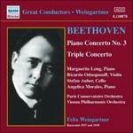 Concerto per pianoforte n.3 - Triplo concerto - CD Audio di Ludwig van Beethoven,Felix Weingartner