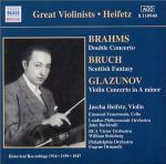 Doppio concerto / Fantasia scozzese / Concerto per violino - CD Audio di Johannes Brahms,Max Bruch,Alexander Glazunov,Jascha Heifetz,Sir John Barbirolli,Eugene Ormandy,William Steinberg,London Philharmonic Orchestra,Philadelphia Orchestra,RCA Victor Symphony Orchestra