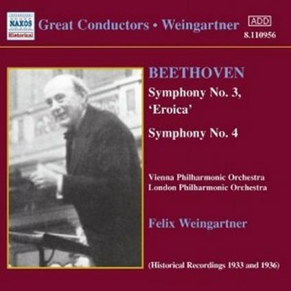 Sinfonie n.3, n.4 - CD Audio di Ludwig van Beethoven,London Philharmonic Orchestra,Wiener Philharmoniker,Felix Weingartner