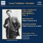 Complete Concerto Recordings vol.5 - CD Audio di Ludwig van Beethoven,Felix Mendelssohn-Bartholdy,Sir John Barbirolli,London Philharmonic Orchestra,Fritz Kreisler