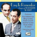 Easy to Remember. Songs Richard Rodgers & Lorenz Hart