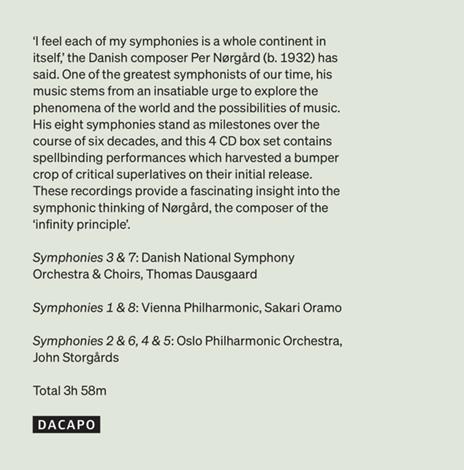 8 Symphonies - CD Audio di Per Norgard - 2