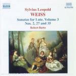 Sonate per liuto vol.3 - CD Audio di Sylvius Leopold Weiss,Robert Barto