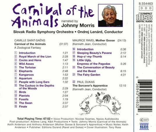 Carnaval Des Animaux - CD Audio di Camille Saint-Saëns - 2