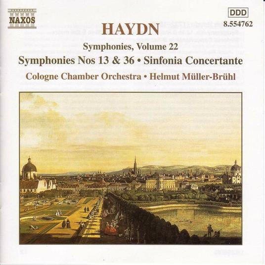 Sinfonie n.13, n.36 - Sinfonia concertante - CD Audio di Franz Joseph Haydn