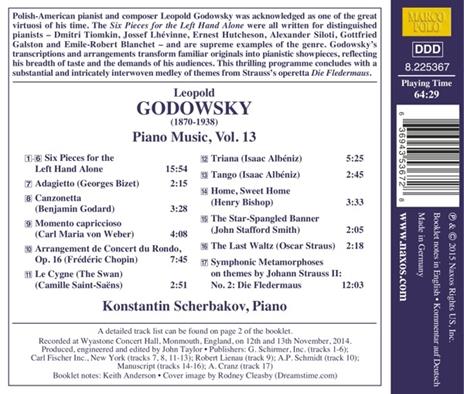 Opere per pianoforte vol.13 (Integrale) - CD Audio di Leopold Godowsky - 2