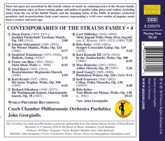 Contemporaries of the Strauss Family vol.4 - CD Audio di Czech Chamber Philharmonic Orchestra - 2