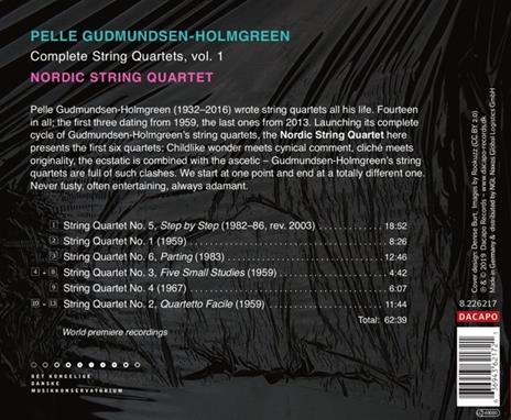 Complete String Quartets Vol.1 - CD Audio di Pelle Gudmundsen-Holmgreen - 2