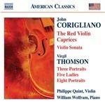 Red Violin Caprices - Sonata per violino / Portraits - 5 Ladies - CD Audio di John Corigliano,Virgil Thomson,William Wolfram,Philippe Quint