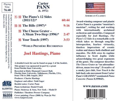 Opere per Pianoforte - CD Audio di Carter Pann,Joel Hastings - 2