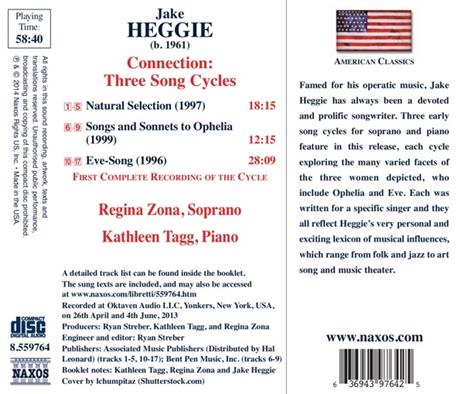 Connection. 3 Cicli vocali - CD Audio di Jake Heggie - 2