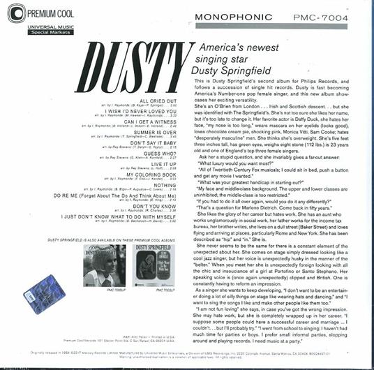 Dusty (180 gr.) - Vinile LP di Dusty Springfield - 2