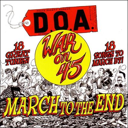 War On 45 - 40th Anniversary Reissue (Coloured Edition) - Vinile LP di DOA