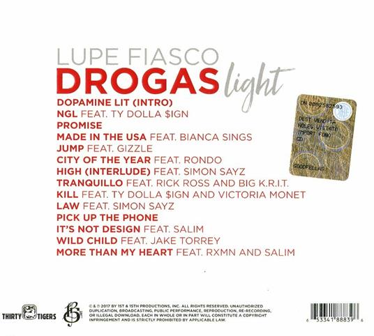 Drogas Light - CD Audio di Lupe Fiasco - 2